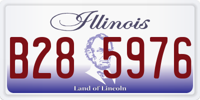 IL license plate B285976