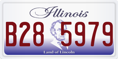 IL license plate B285979