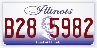 IL license plate B285982