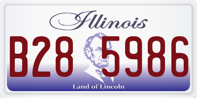 IL license plate B285986
