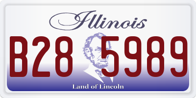 IL license plate B285989