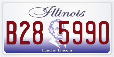 IL license plate B285990