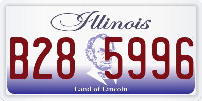 IL license plate B285996