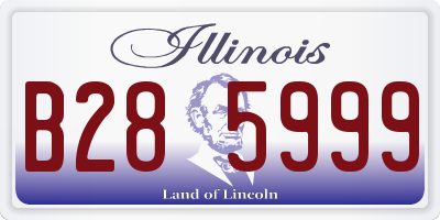 IL license plate B285999