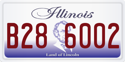 IL license plate B286002