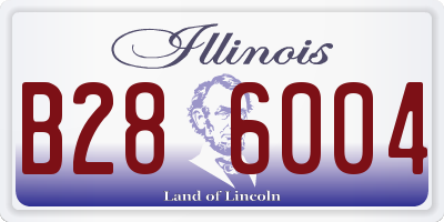IL license plate B286004