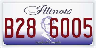 IL license plate B286005