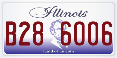 IL license plate B286006
