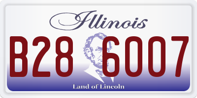 IL license plate B286007