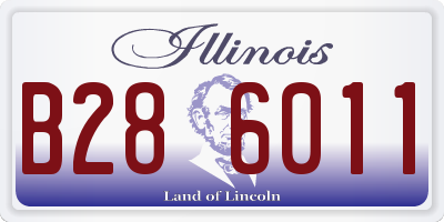 IL license plate B286011