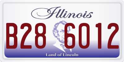 IL license plate B286012