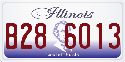 IL license plate B286013