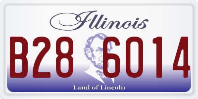 IL license plate B286014