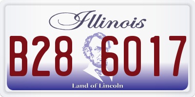 IL license plate B286017
