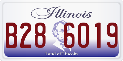 IL license plate B286019