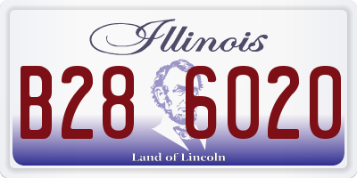 IL license plate B286020