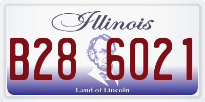 IL license plate B286021