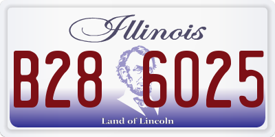 IL license plate B286025