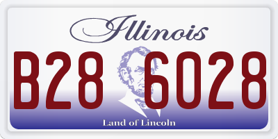 IL license plate B286028