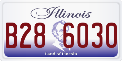 IL license plate B286030