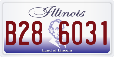 IL license plate B286031