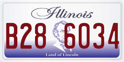 IL license plate B286034