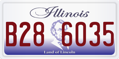 IL license plate B286035