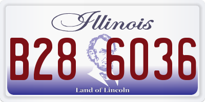 IL license plate B286036