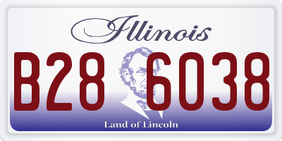 IL license plate B286038