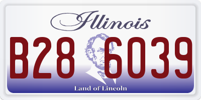 IL license plate B286039