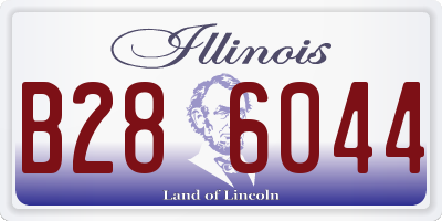 IL license plate B286044