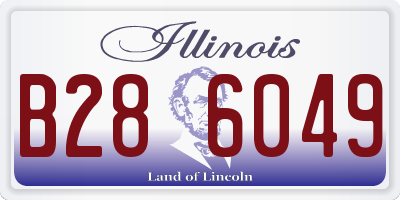 IL license plate B286049