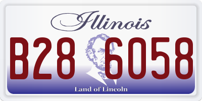 IL license plate B286058