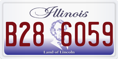 IL license plate B286059