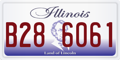IL license plate B286061