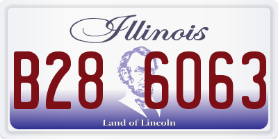 IL license plate B286063