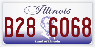 IL license plate B286068