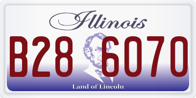 IL license plate B286070