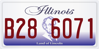 IL license plate B286071