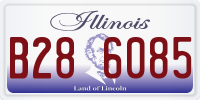 IL license plate B286085