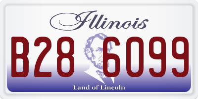 IL license plate B286099