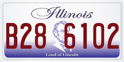 IL license plate B286102