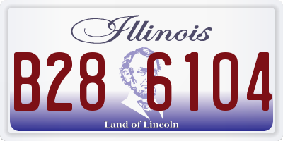 IL license plate B286104
