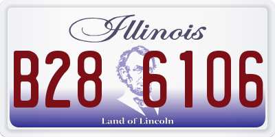 IL license plate B286106