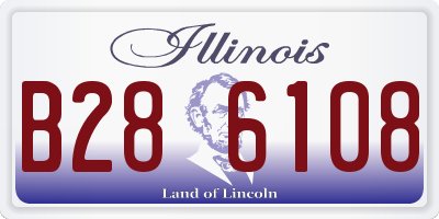 IL license plate B286108
