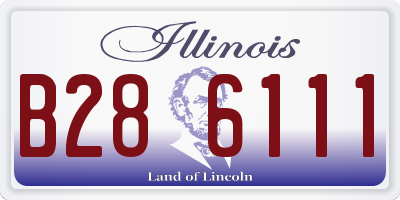 IL license plate B286111