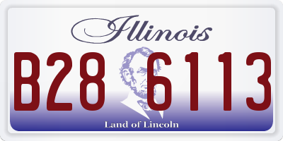 IL license plate B286113