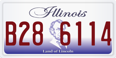 IL license plate B286114