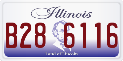 IL license plate B286116