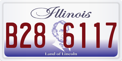 IL license plate B286117